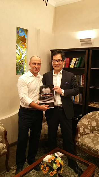 モスクワ大学にて